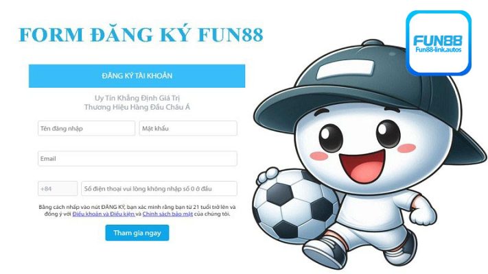 Hướng dẫn đăng ký Fun88